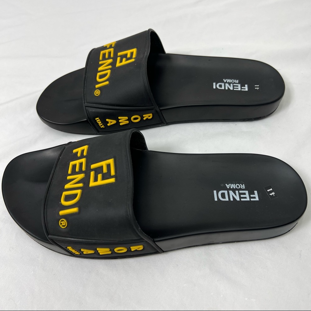 Authentic Fendi Pool Slides Black Eva Waterproof … - image 4
